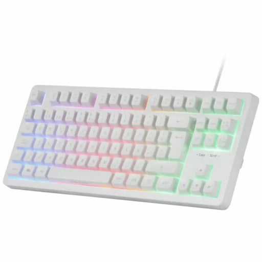 Клавиатура с мишка Mars Gaming MCPRGB3WES Бял