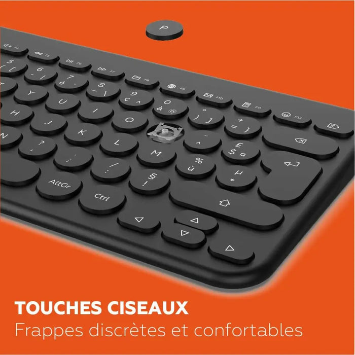 Клавиатура с мишка Mobility Lab CP420W Mini Черен AZERTY