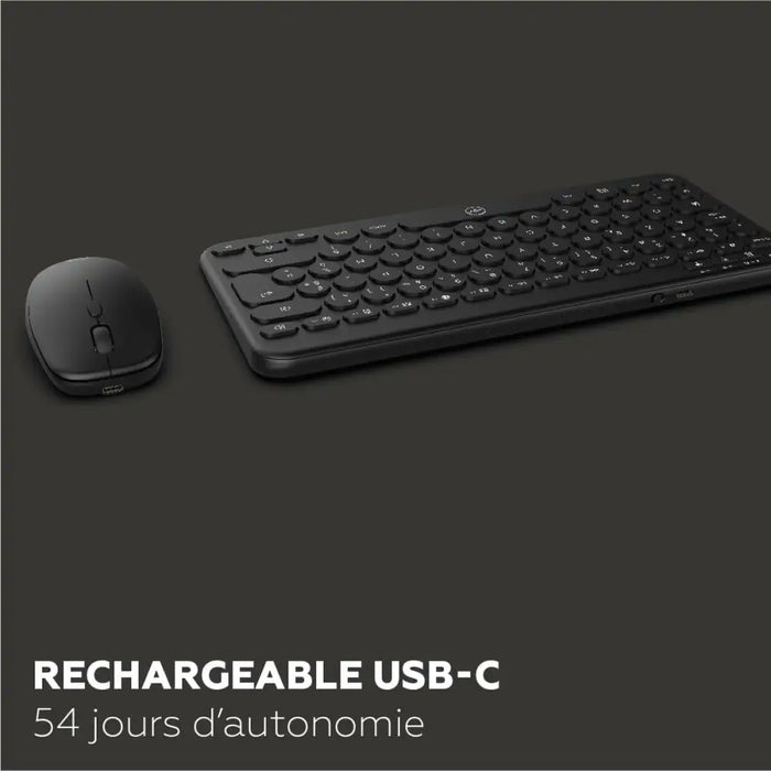 Клавиатура с мишка Mobility Lab CP420W Mini Черен AZERTY