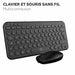 Клавиатура с мишка Mobility Lab CP420W Mini Черен AZERTY