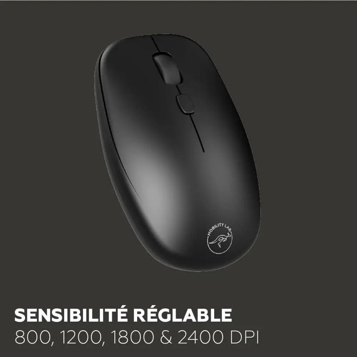 Клавиатура с мишка Mobility Lab CP420W Mini Черен AZERTY