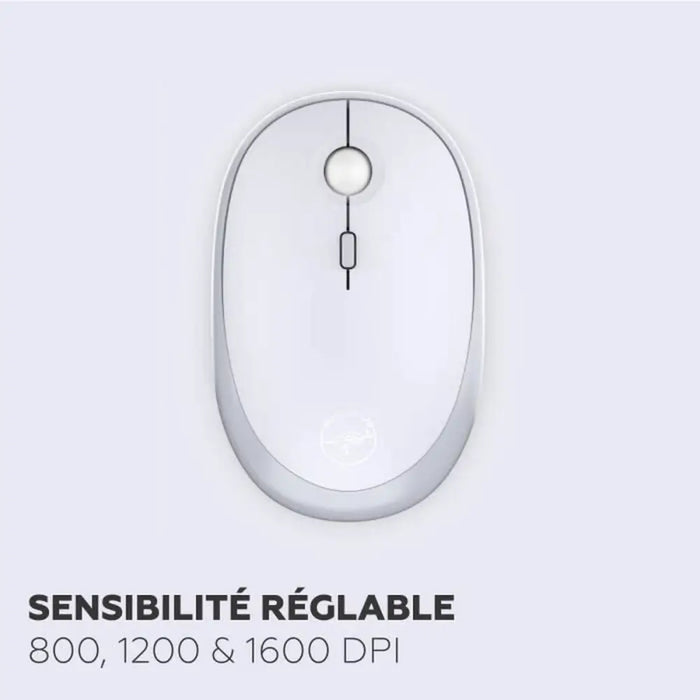 Клавиатура с мишка Mobility Lab Modelo ergonómico Сив AZERTY
