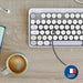 Клавиатура с мишка Mobility Lab Modelo ergonómico Сив AZERTY