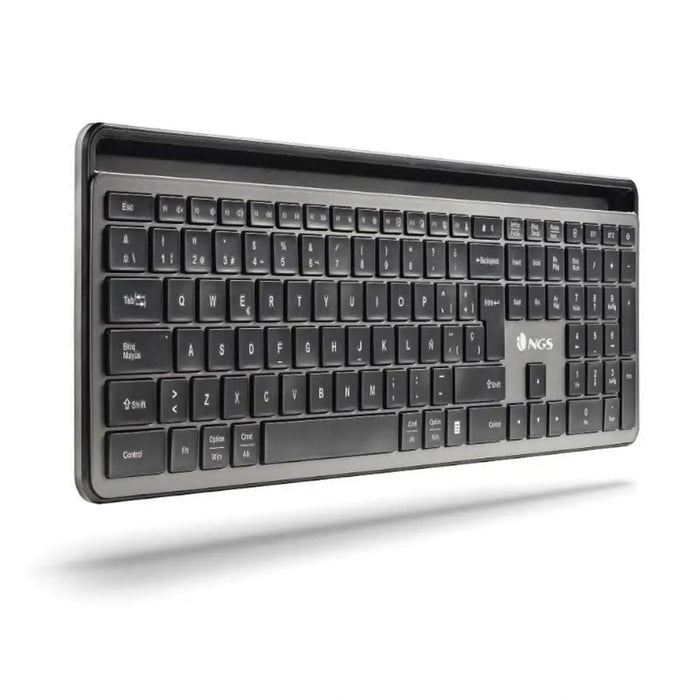 Клавиатура с мишка NGS ECLIPSEKIT Сив QWERTY