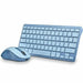 Клавиатура с мишка NGS FANTASYKITBLUE Испанска Qwerty Син
