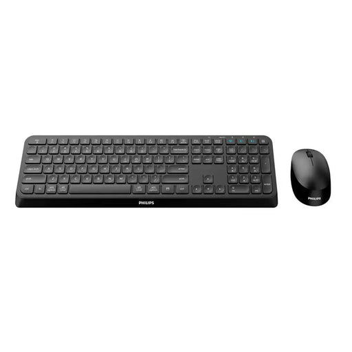 Клавиатура с мишка Philips SPT6407B/16 Черен Qwerty US