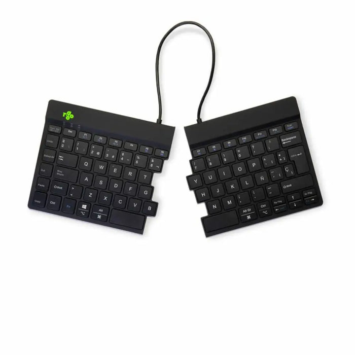 Клавиатура с мишка R-Go RGOSBESWLBL Черен испански QWERTY