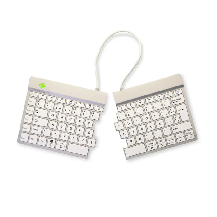 Клавиатура с мишка R-Go RGOSBESWLWH Бял испански QWERTY