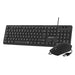 Клавиатура с мишка Subblim SLIM Черен QWERTY
