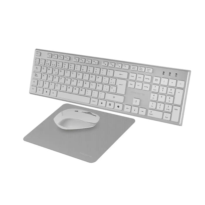 Клавиатура с мишка Tacens 6ZENITHWES Бял Испанска Qwerty (3