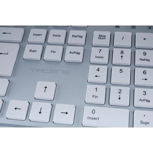 Клавиатура с мишка Tacens 6ZENITHWES Бял Испанска Qwerty (3