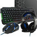 Клавиатура с мишка The G Lab Combo Argon AZERTY Черен