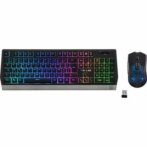 Клавиатура с мишка The G Lab Combo Tungsten френски AZERTY