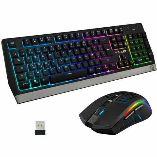 Клавиатура с мишка The G Lab Combo Tungsten френски AZERTY