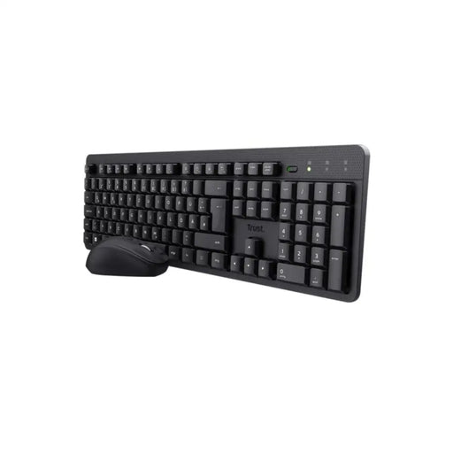 Клавиатура с мишка Trust 25356 Черен Испанска Qwerty