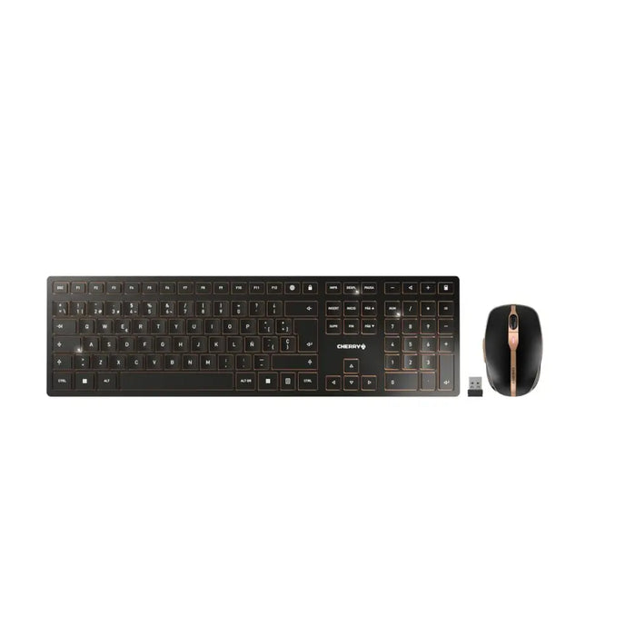 Клавиатура с мишка Cherry JD-9100ES-2 Черен испански QWERTY