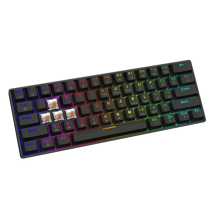 Клавиатура Savio BLACKOUT X2 PEACH Черен Qwerty US