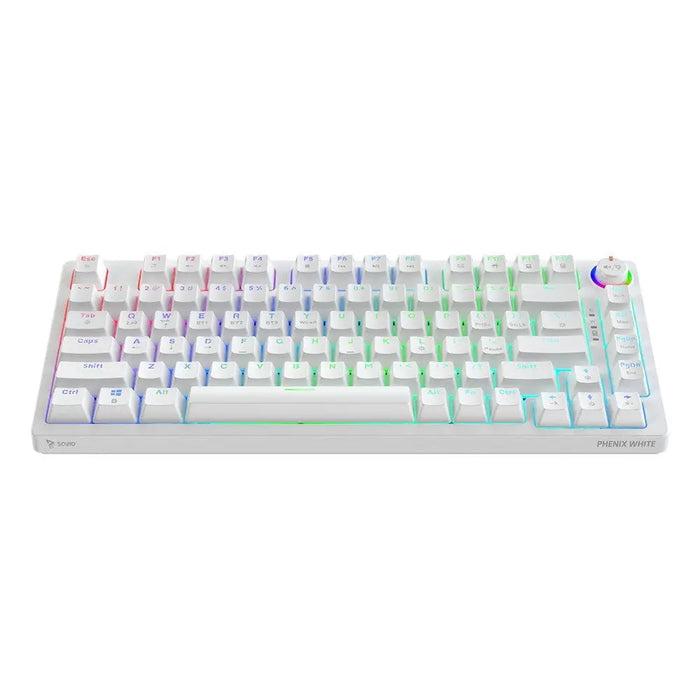 Клавиатура Savio PHENIX WHITE GAT RED Бял