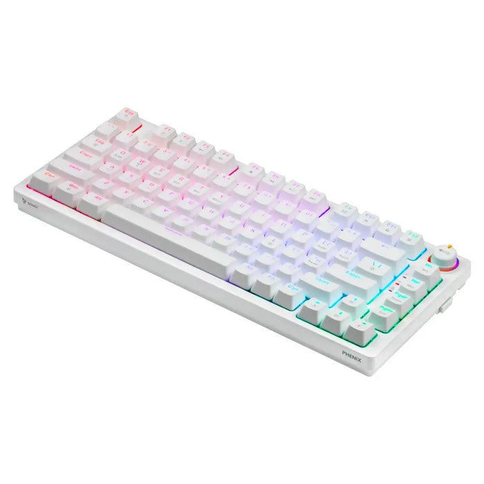 Клавиатура Savio PHENIX WHITE GAT RED Бял