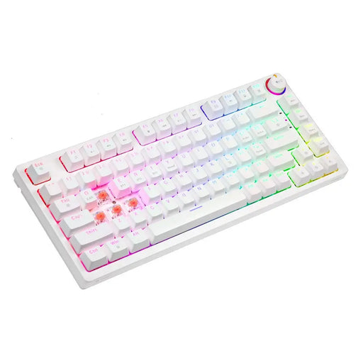 Клавиатура Savio PHENIX WHITE GAT RED Бял