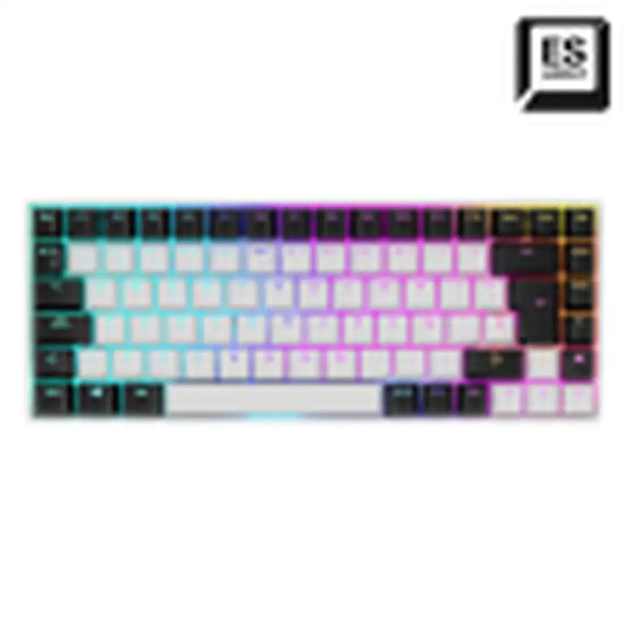 Клавиатура Sharkoon Бял Испанска Qwerty QWERTY