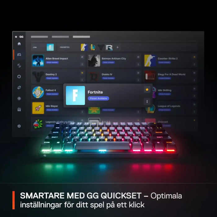 Клавиатура SteelSeries 64913 Черен Qwerty US