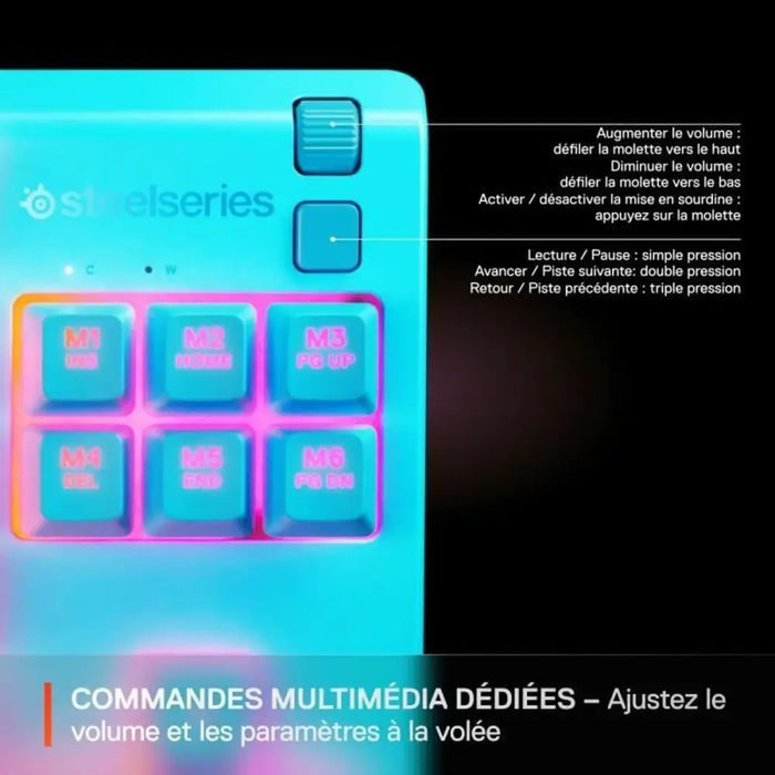 Клавиатура SteelSeries Apex 3 TKL Син