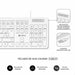 Клавиатура Subblim SUBKBC-0SSK51 Бял Испанска Qwerty