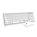 Клавиатура Subblim SUBKBC-DCEP10 Бял Испанска Qwerty QWERTY