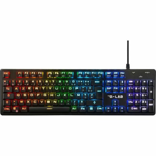 Клавиатура The G-Lab френски AZERTY Червен
