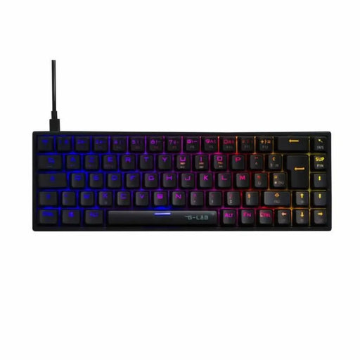 Клавиатура The G-Lab KEYZ TITAN Черен Azerty френски