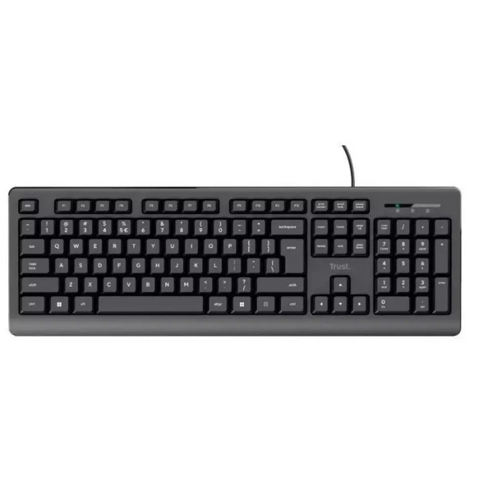 Клавиатура Trust Basics USB QWERTY US English Черна