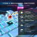 Клавиатура Turtle Beach Vulcan II Бял Azerty френски