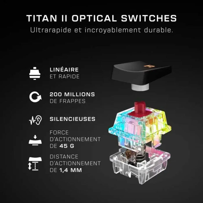 Клавиатура Turtle Beach Vulcan II Черен QWERTY
