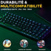 Клавиатура за игри The G-Lab KEYZ TITAN Черен AZERTY