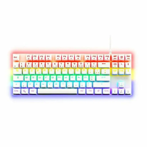 Клавиатура за игри The G Lab Mercury AZERTY Бял