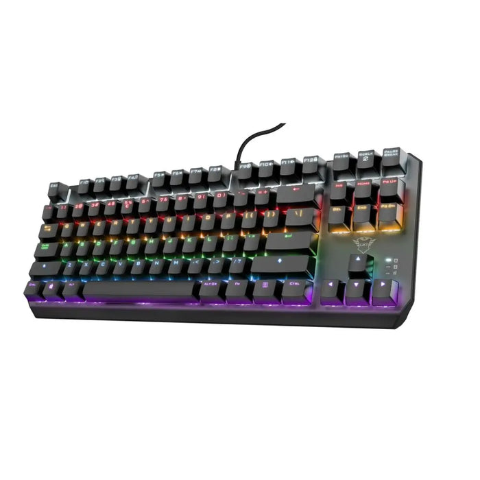 Клавиатура за игри Trust 24407 Черен Испанска Qwerty