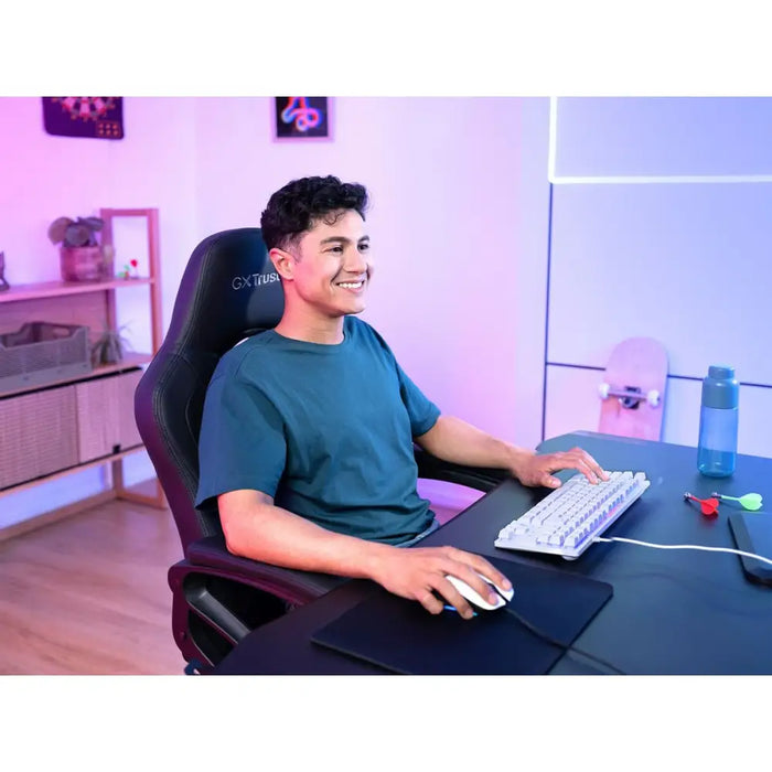 Клавиатура за игри Trust GXT 833W THADO Бял Многоцветен