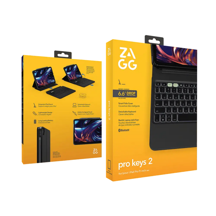Клавиатура ZAGG KB Pro Keys 2 iPad Pro 11 (M4) Black