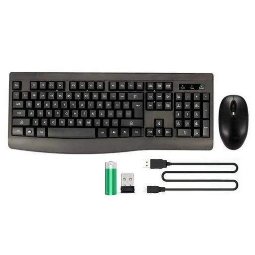 Клавиатура с мишка Bluestork Clavier Souris Sans Fil Черен