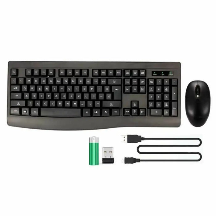Клавиатура с мишка Bluestork Clavier Souris Sans Fil Черен