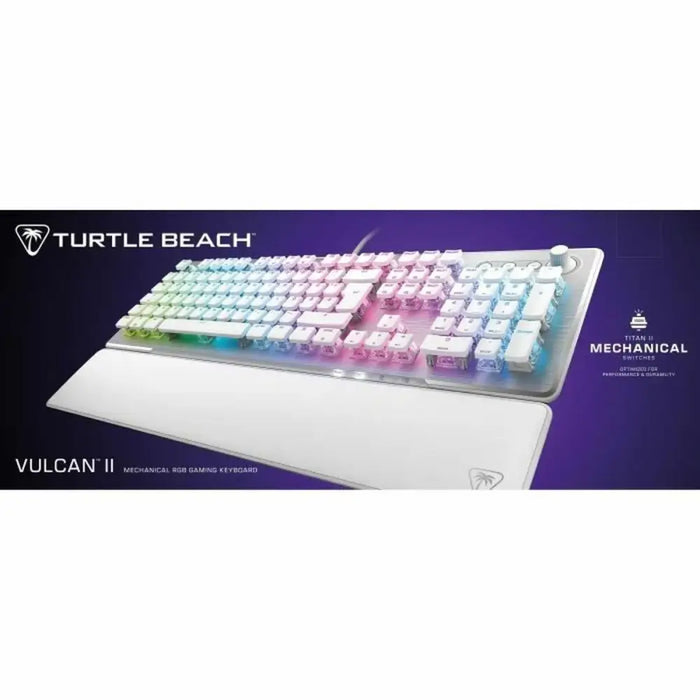 Клавиатура Turtle Beach Vulcan II Бял Azerty френски