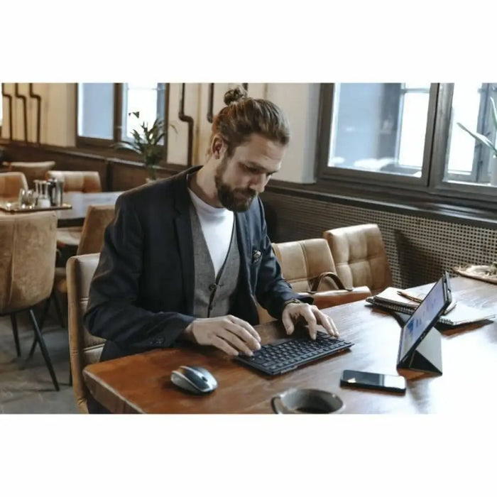 Клавиатура Cherry KW 9200 MINI Испанска Qwerty Черен