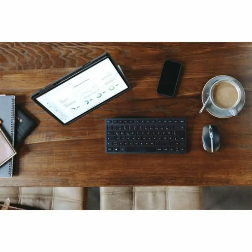 Клавиатура Cherry KW 9200 MINI Испанска Qwerty Черен