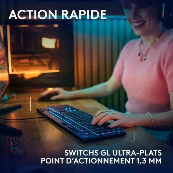 Клавиатура Logitech G915 X Черен AZERTY