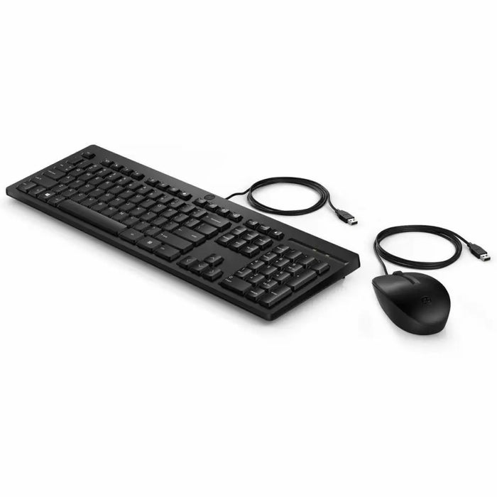 Клавиатура с мишка HP 225 Черен Испанска Qwerty