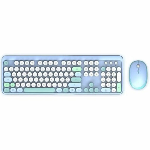 Клавиатура с мишка Mobility Lab Pure Color Син Azerty