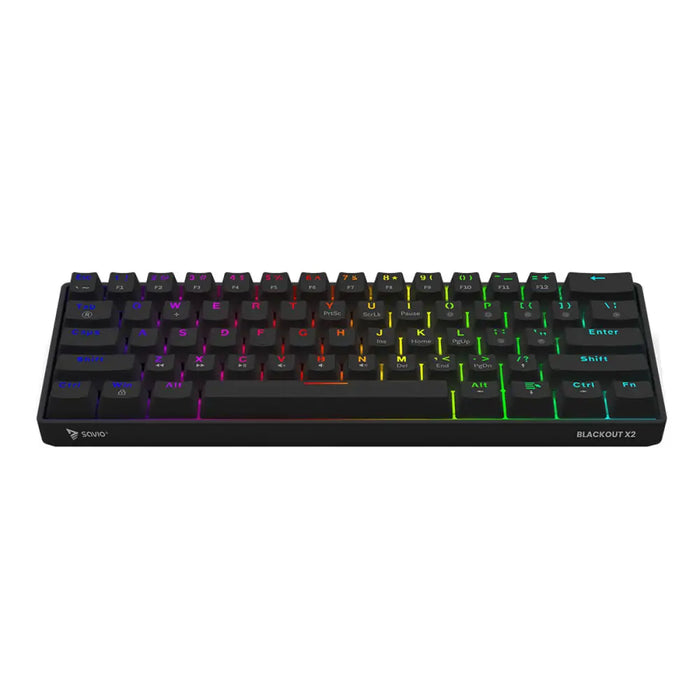 Клавиатура Savio BLACKOUT X2 RED Черен Qwerty US
