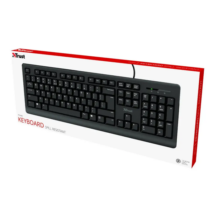Клавиатура Trust Primo USB QWERTY US English Черна