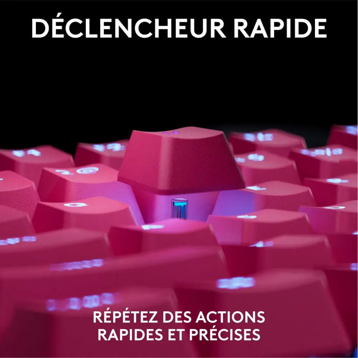 Клавиатура с мишка Logitech 920-013249 Розов Azerty френски